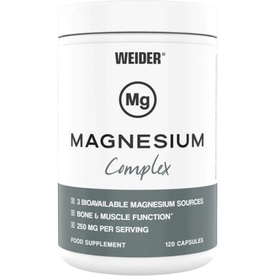 Weider Magnesium Complex | 3 Bioavailable Magnesium Sources [120 капсули]