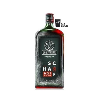 Jägermeister Scharf Hot Ginger 33% 1 l (holá láhev)