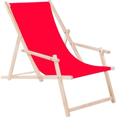 Springos Plážová stolička DC003 červená