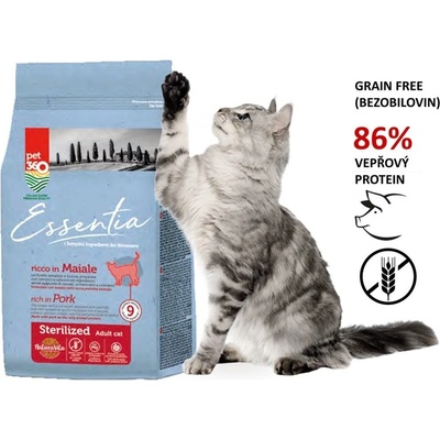 Essentia kočka kastrovaná vepřové 1,5 kg