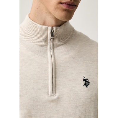 U. S. Polo Assn U. S. Polo Assn. пуловер мъжки с памук Rich Funnel 1/4 Zip (MUP2963)