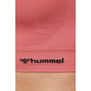 Hummel Спортен сутиен Hummel Tif hmlTIF SEAMLESS SPORTS TOP в оранжево с изчистен дизайн (210490)