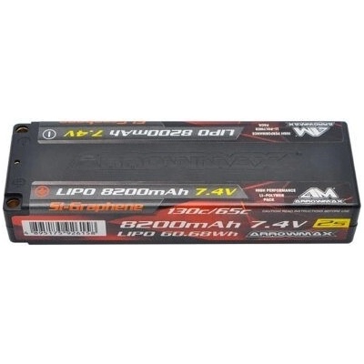 Arrowmax AM Lipo 8200 mAh 2S TC 7.4 V 65C Continuous 130C Burst AM-700106