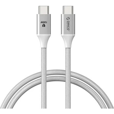 ORICO USB кабел Orico USB C-to-C PD 100W Charging 1.0m White - CDX-100CC-WH (CDX-100CC-WH-BP)