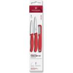 Victorinox - Комплект кухненски ножове с белачка SWISS CLASSIC 3 бр. червен (GG749)