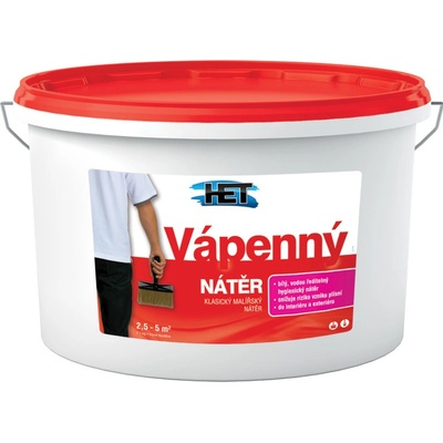 Het Vápenný nátěr klasický malířský nátěr bílý 6 kg