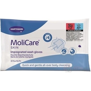 MoliCare Skin Napuštěné mycí žínky 8 ks