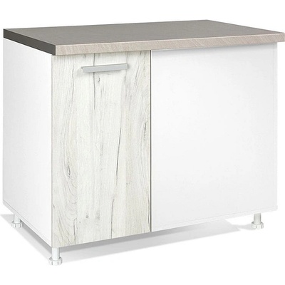 Matis Кухненски шкаф долен ъглов с една врата in du100 снежен дъб