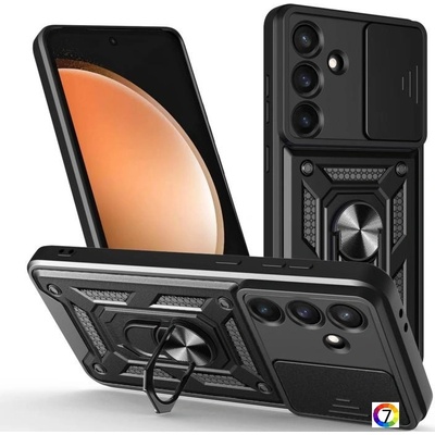 Samsung Galaxy S25 FE Удароустойчив Ring Holder/ Sliding Camera Cover Калъф и Протектор