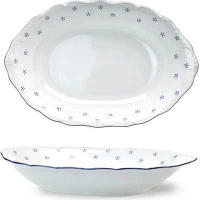 G. Benedikt Koš na chléb český porcelán Verona modrá valbella 36 cm
