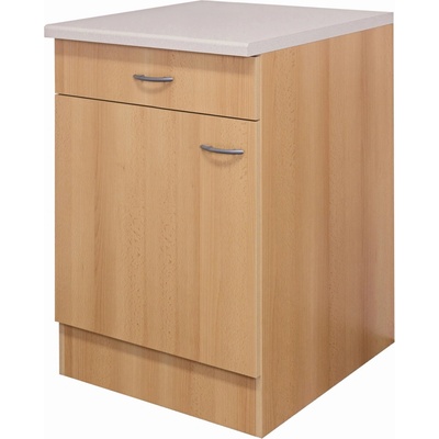 Flex-Well Kuchynská skrinka Nano spodná, zásuvky + dvierka, 60 x 85 x 57,1 cm