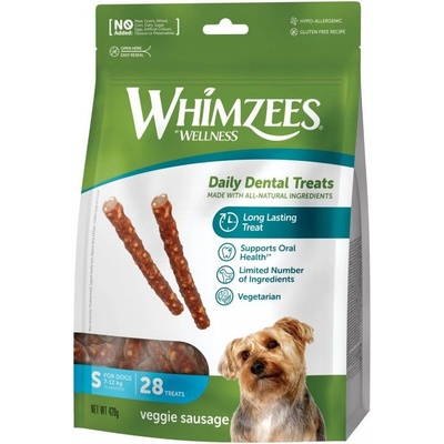 WHIMZEES Veggie колбаса S, 28 x 15 г
