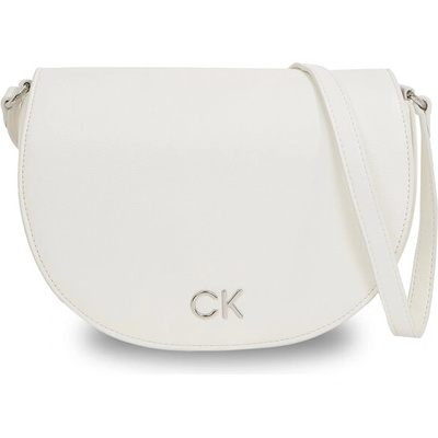 Calvin Klein Дамска чанта Calvin Klein Ck Daily Saddle Bag Pebble K60K611679 Bright White YAF (Ck Daily Saddle Bag Pebble K60K611679)