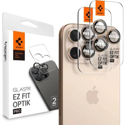 Spigen Glass tR EZ Fit Optik Pro 2 броя, розов - iPhone 6.9"/6.3" 2024 (AGL08862)