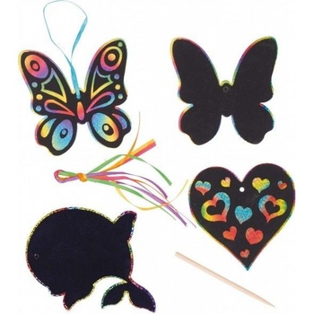 GOKI Škrabací duhový obrázek k zavěšení