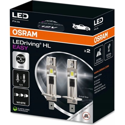 Osram LEDriving HL EASY H1 P14.5s 12V 6500K 2ks