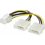  OEM 2 бр. адаптер Molex Power 4pin - Power 6pin M/F XFYKABTAPPCIE6 (XFYKABTAPPCIE6)