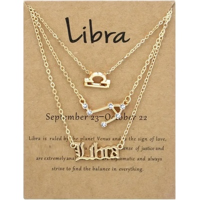 HARAHU Комплект колиета зодиакален знак - Везни kp38793 (38793)