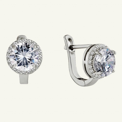 SilveAmo stříbrné Nepřehlednutelné zirkony CK2F408