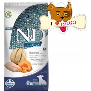N&D Ocean Pumpkin Grain Free Puppy Mini, Cod & Cantaloupe melon 7 kg