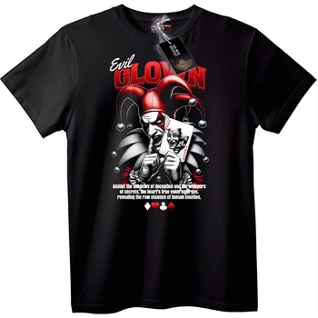 NOONEBRAND Тениска Зъл Клоун Joker - L, White
