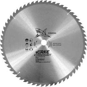 VERKE Резервен диск за трион 500mm 60T 32mm + редуктори 80082 (V44086)