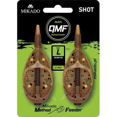 2ks - Krmítko Mikado Quick Method Feeder SHOT vel. L Hmotnost 60gr