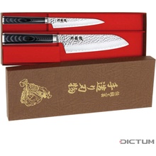 Dictrum Japonské nože 719495 Tanganryu Hocho Linen Micarta 2 ks