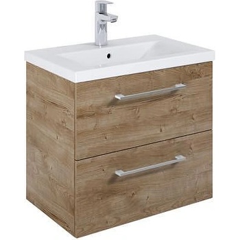 Roca Шкаф Roma Compact, 615 x 395 mm, базов модул с 2 чекмеджета и умивалник, rural oak (A852473808)