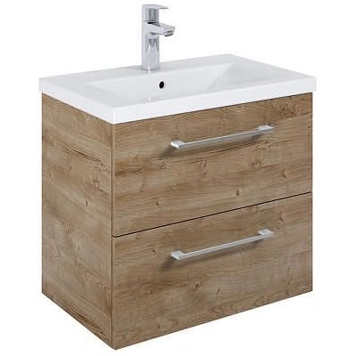 Roca Шкаф Roma Compact, 615 x 395 mm, базов модул с 2 чекмеджета и умивалник, rural oak (A852473808)