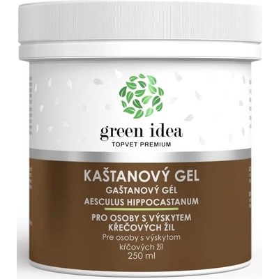 Green Idea Topvet Premium Kaštanový gel масажен гел за вени и артерии 250ml