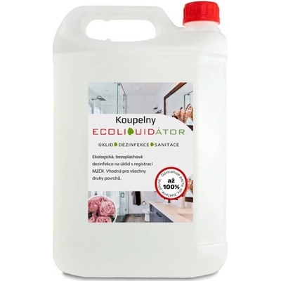 Ecoliquid ECOLIQUIDÁTOR koupelny, čisticí a dezinfekční prostředek, 5 l Flower Power