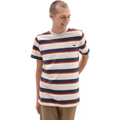 Vans SIGNAL STRIPE POCKET TEE Oatmeal