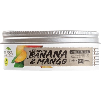 Mussa Canaria Крем за тяло, с органичен банан и манго от Канарските острови, 70 ml