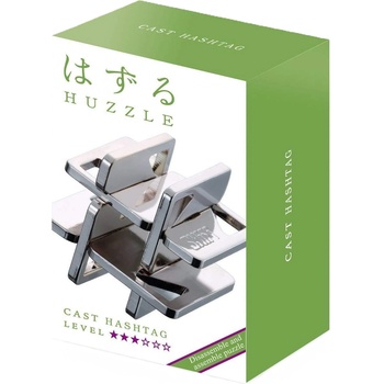 Hanayama Метален логически пъзел Hanayama - Cast Puzzle Hashtag Huzzle (515040)