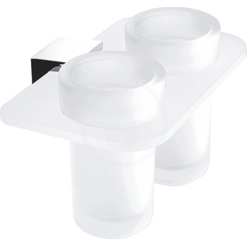 Nimco Kibo - Držák sklenky dvojitý, chrom - Ki X3-58DW-26