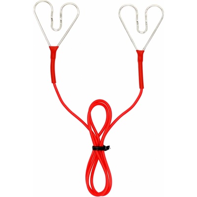 Kabel červený spojovací pro elektrický ohradník - 60 cm