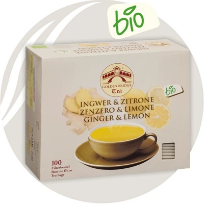 Golden Bridge Tea Zázvor a citrón 100 x 2,8 g