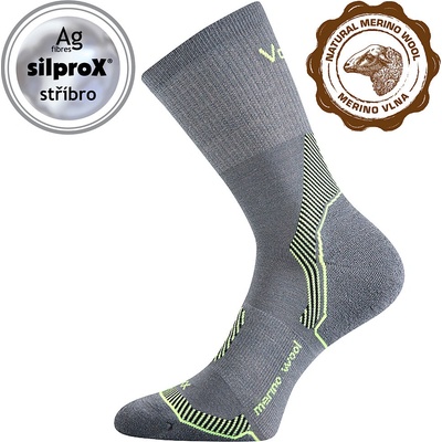 VoXX ponožky INDY Merino vlna Světle šedá