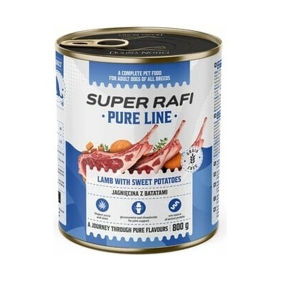 Super Rafi Pure Line jahňacie so sladkými zemiakmi 12 x 800 g
