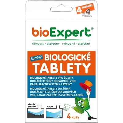 BIOEXPERT Tablety do septiku do septiku 4ks