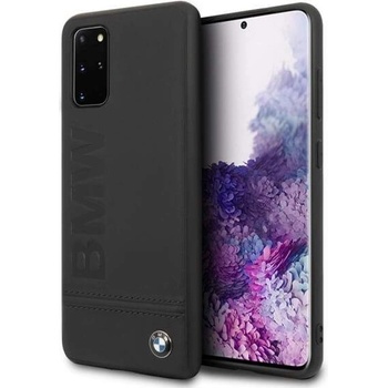 BMW Signature Genuine Leather Soft Case - кожен кейс (естествена кожа) за Samsung Galaxy S20 Plus (черен)