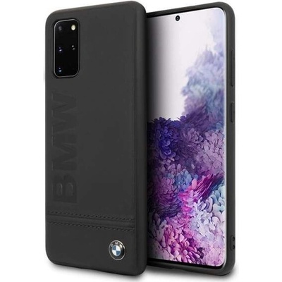 BMW Signature Genuine Leather Soft Case - кожен кейс (естествена кожа) за Samsung Galaxy S20 Plus (черен)