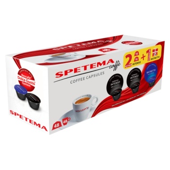 Кафе капсули Spetema Intenso 2 кутии + Ristretto, съвместими с Dolce Gusto, 48бр