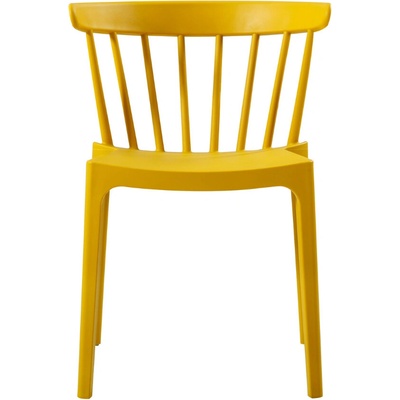 WOOOD plastová zahradní jídelní židle Marbel Žlutá