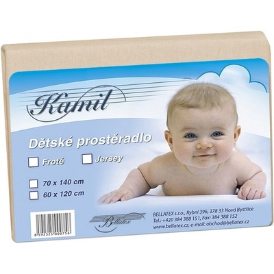 Bellatex prostěradlo jersey béžové 60x120