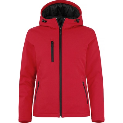 Clique Padded Hooded Softshell Women red