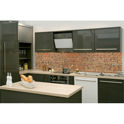 DIMEX ART Фототапет за кухня - червена тухлена стена 260 x 60 см