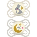MAM Perfect Night 0+ months биберон Beige/ Grey 2 бр