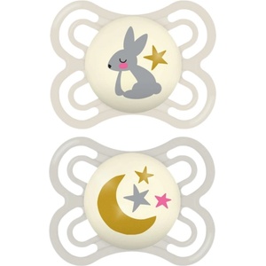 MAM Perfect Night 0+ months биберон Beige/ Grey 2 бр